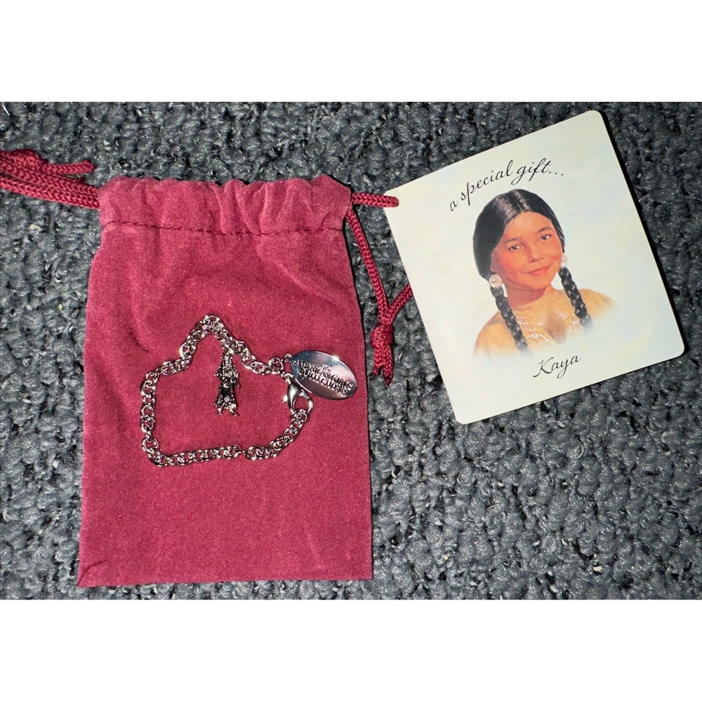 NEW with Tag Hallmark The American Girl Collection KAYA Charm and Bracelet 2002